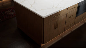 Luxe Canyon Oak ( White Oak | Rift Cut [ Full Overlay • Satin • Stained ] - 10' X 10' Kitchen Cabinet ) | Assembled In USA