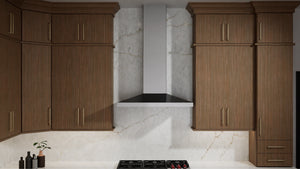Luxe Canyon Oak ( White Oak | Rift Cut [ Full Overlay • Satin • Stained ] - 10' X 10' Kitchen Cabinet ) | Assembled In USA