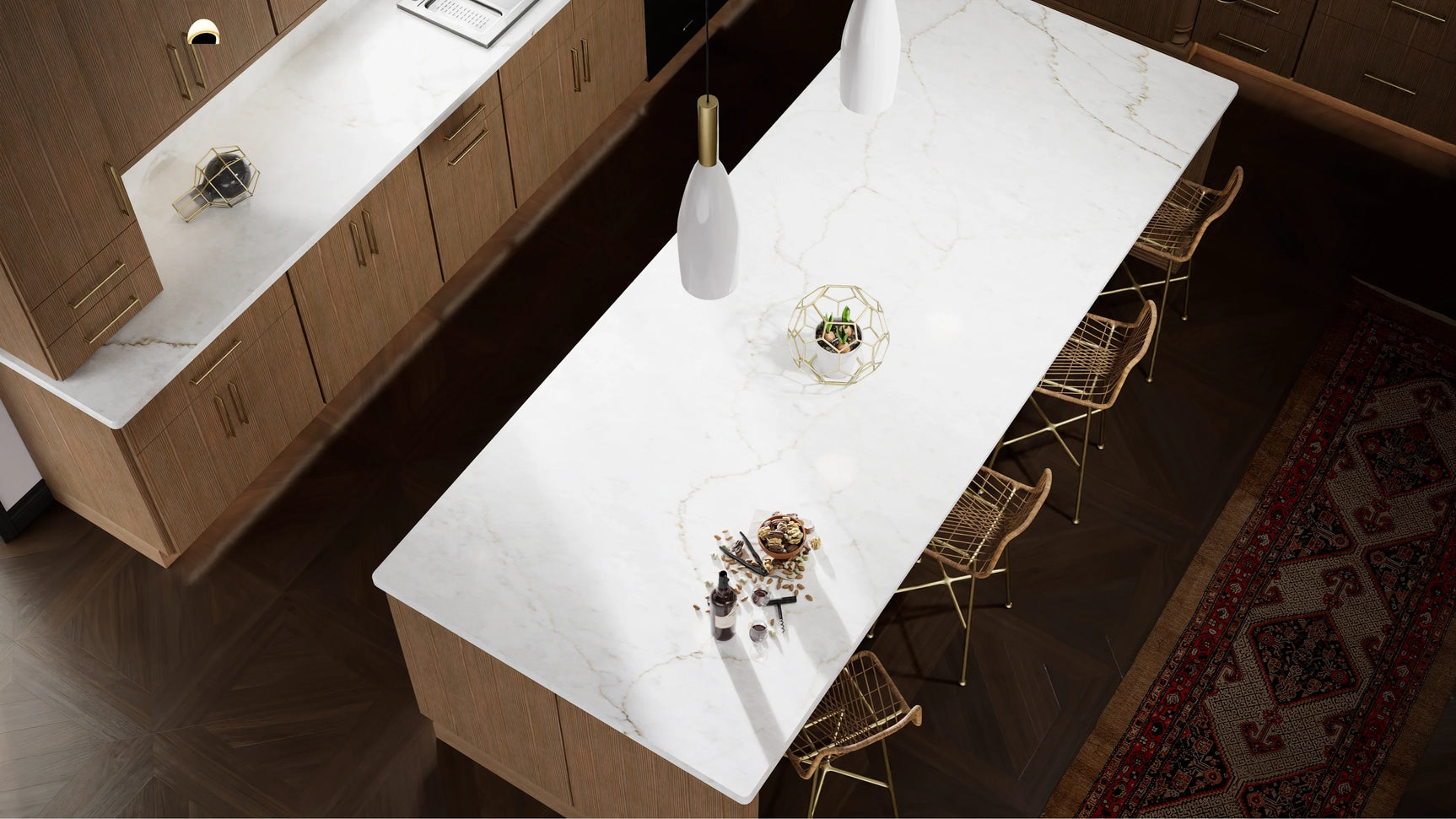 Luxe Canyon Oak ( White Oak | Rift Cut [ Full Overlay • Satin • Stained ] - 10' X 10' Kitchen Cabinet ) | Assembled In USA