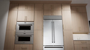 Luxe Desert Oak ( White Oak | Rift Cut [ Full Overlay • Satin • Stained ] - 10' X 10' Kitchen Cabinet ) | Assembled In USA