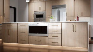 Luxe Desert Oak ( White Oak | Rift Cut [ Full Overlay • Satin • Stained ] - 10' X 10' Kitchen Cabinet ) | Assembled In USA