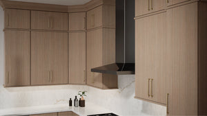 Luxe Desert Oak ( White Oak | Rift Cut [ Full Overlay • Satin • Stained ] - 10' X 10' Kitchen Cabinet ) | Assembled In USA