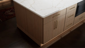 Luxe Desert Oak ( White Oak | Rift Cut [ Full Overlay • Satin • Stained ] - 10' X 10' Kitchen Cabinet ) | Assembled In USA