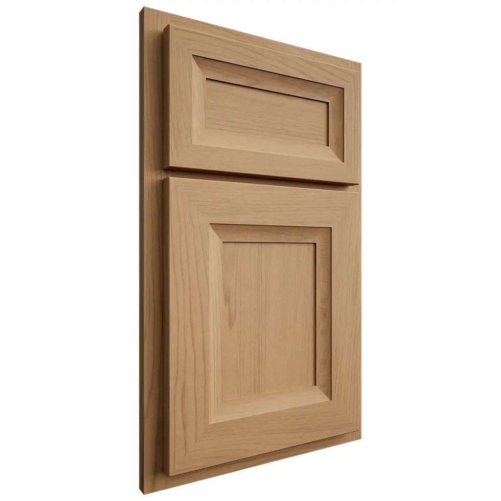 Shiloh Cabinetry Beaded Inset Asherville Alder Plain Cut Natural Door