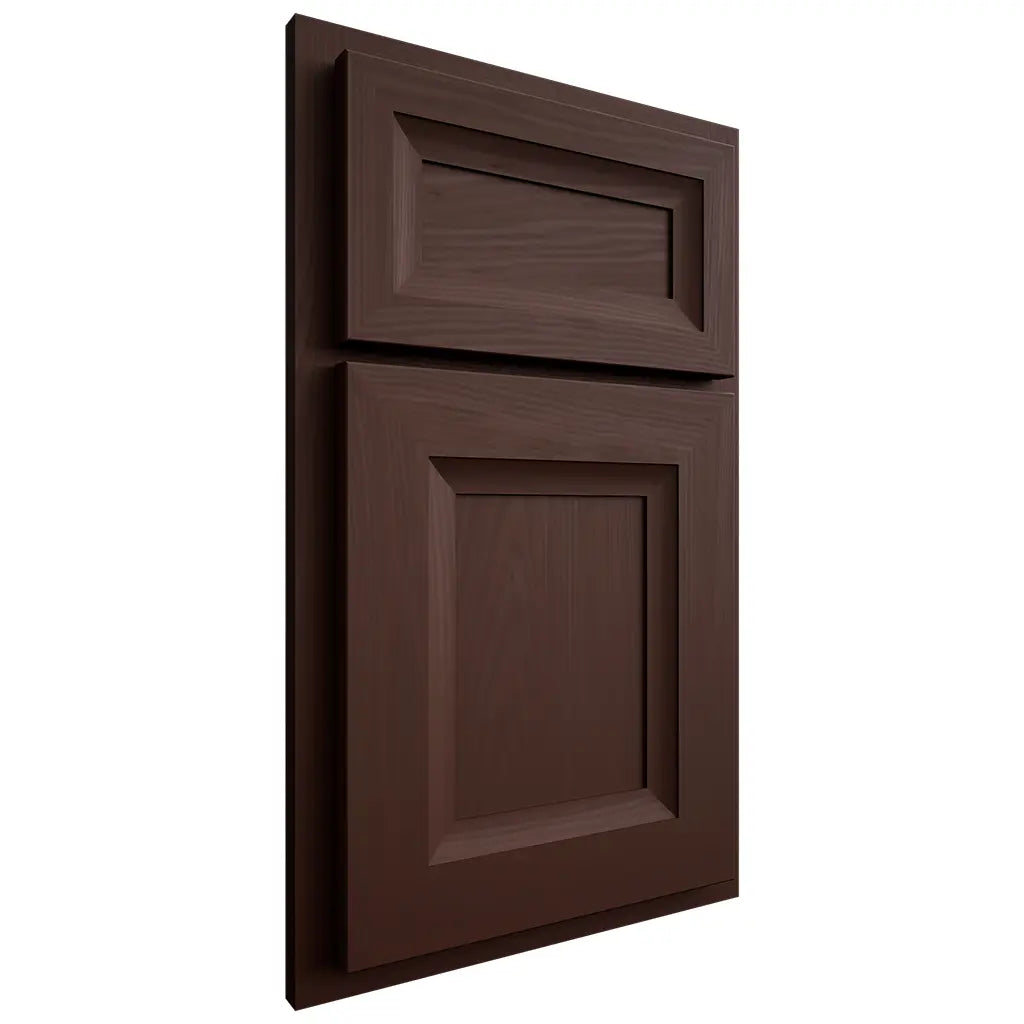 Shiloh Cabinetry Beaded Inset Asherville Alder Plain Cut Umber Door