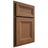 Shiloh Cabinetry Beaded Inset Asherville Alder Plain Cut Walnut Door