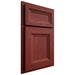 Shiloh Cabinetry Beaded Inset Asherville Cherry Plain Cut Red Door