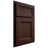 Shiloh Cabinetry Beaded Inset Asherville Maple Plain Cut Cocoa Door