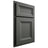 Shiloh Cabinetry Beaded Inset Asherville Paintable Pewter Green Door