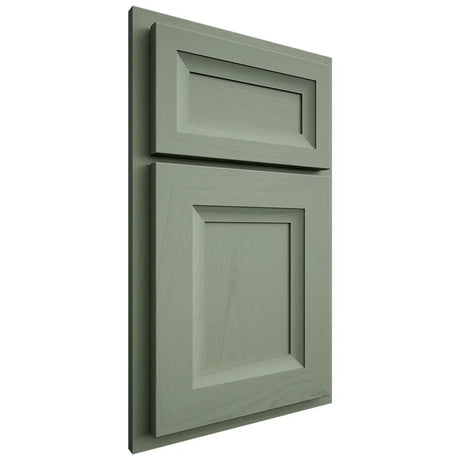 Shiloh Cabinetry Beaded Inset Asherville Poplar Plain Cut Moss Door