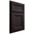 Shiloh Cabinetry Beaded Inset Asherville Red Oak Plain Cut Espresso Door