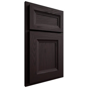 Shiloh Cabinetry Beaded Inset Asherville Red Oak Plain Cut Espresso Door