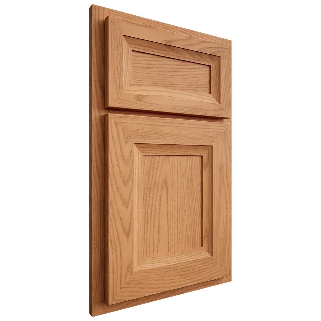 Shiloh Cabinetry Beaded Inset Asherville Red Oak Plain Cut Medium Door