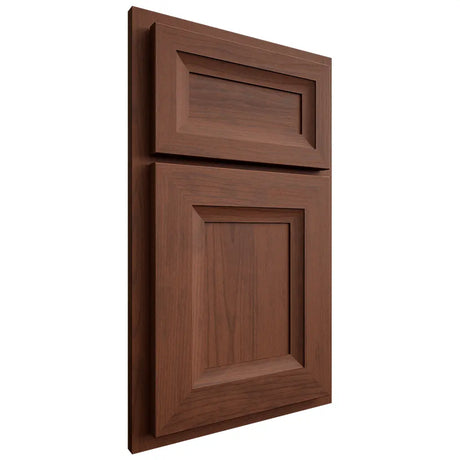 Shiloh Cabinetry Beaded Inset Asherville Walnut Plain Cut Rye Door