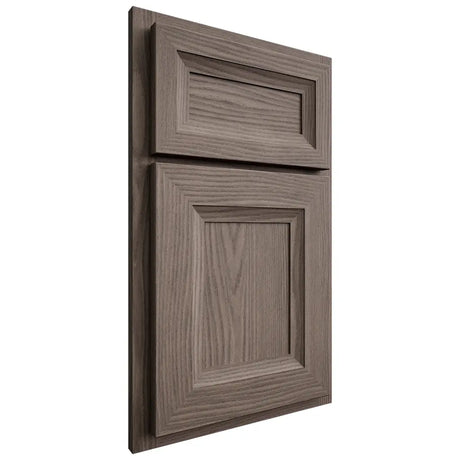 Shiloh Cabinetry Beaded Inset Asherville White Oak Plain Cut Clay Door