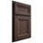 Shiloh Cabinetry Beaded Inset Asherville White Oak Plain Cut Dusk Door