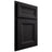 Shiloh Cabinetry Beaded Inset Asherville White Oak Plain Cut Espresso Door