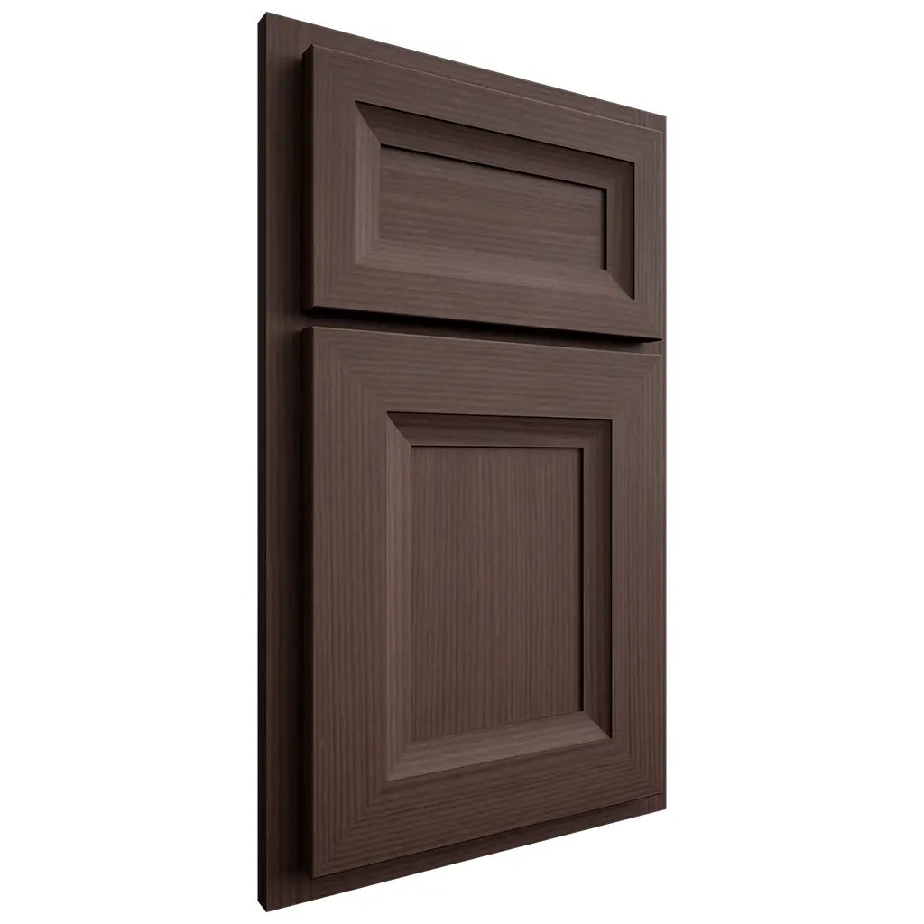 Shiloh Cabinetry Beaded Inset Asherville White Oak Rift Cut Dusk Door