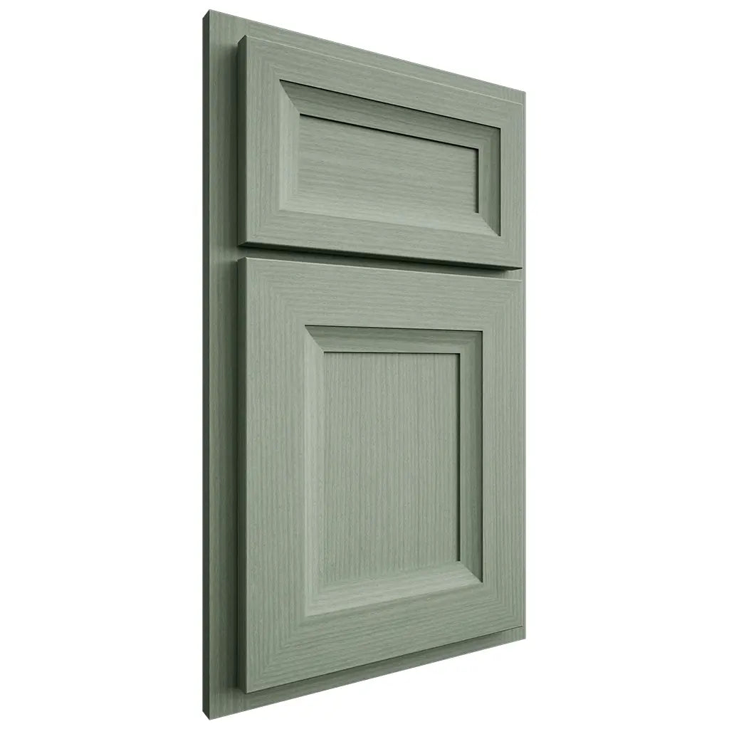 Shiloh Cabinetry Beaded Inset Asherville White Oak Rift Cut Moss Door