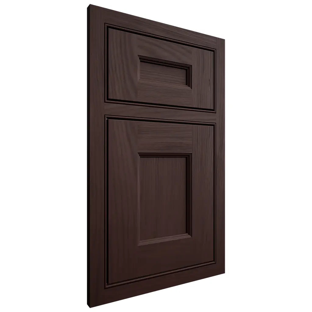 Shiloh Cabinetry Beaded Inset Aspen Alder Plain Cut Bistre Door