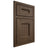 Shiloh Cabinetry Beaded Inset Aspen Alder Plain Cut Caviar Door