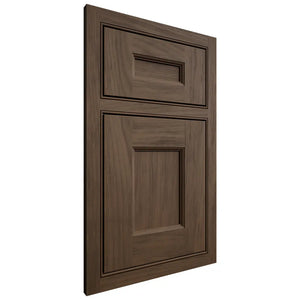 Shiloh Cabinetry Beaded Inset Aspen Alder Plain Cut Caviar Door