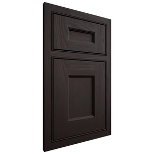 Shiloh Cabinetry Beaded Inset Aspen Alder Plain Cut Espresso Door