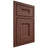 Shiloh Cabinetry Beaded Inset Aspen Cherry Plain Cut Bourbon Door