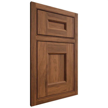 Shiloh Cabinetry Beaded Inset Aspen Hickory Plain Cut Burnt Sugar Door