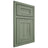 Shiloh Cabinetry Beaded Inset Aspen Hickory Plain Cut Moss Door