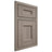 Shiloh Cabinetry Beaded Inset Aspen Hickory Plain Cut Sterling Door