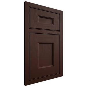 Shiloh Cabinetry Beaded Inset Aspen Maple Plain Cut Cocoa Door