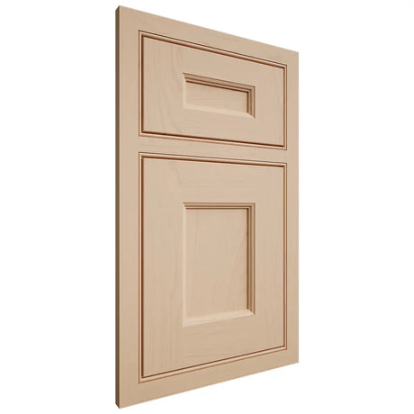 Shiloh Cabinetry Beaded Inset Aspen Maple Plain Cut Natural Door