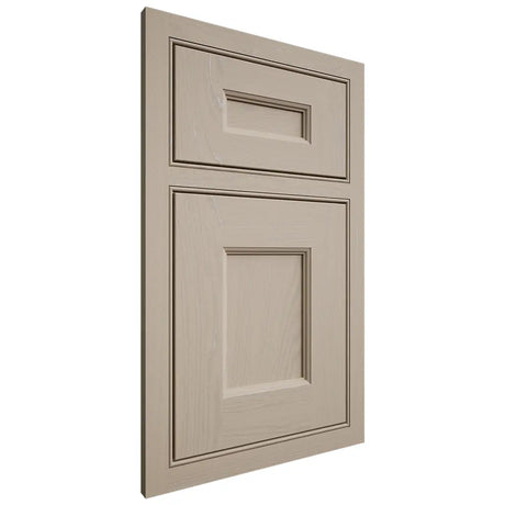 Shiloh Cabinetry Beaded Inset Aspen Maple Plain Cut Pebble Door