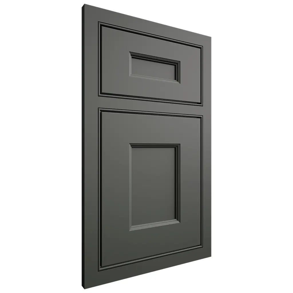 Shiloh Cabinetry Beaded Inset Aspen Paintable Pewter Green Door