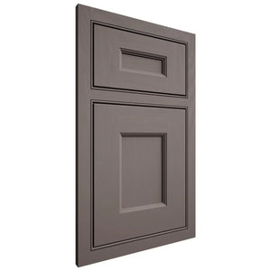 Shiloh Cabinetry Beaded Inset Aspen Poplar Plain Cut Heatherstone Door