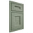 Shiloh Cabinetry Beaded Inset Aspen Poplar Plain Cut Moss Door