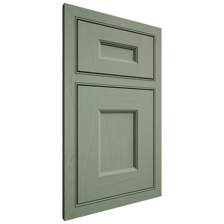 Shiloh Cabinetry Beaded Inset Aspen Poplar Plain Cut Moss Door