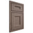 Shiloh Cabinetry Beaded Inset Aspen Poplar Plain Cut River Rock Door
