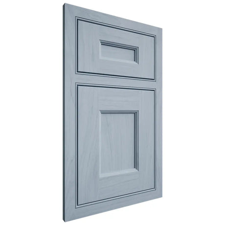 Shiloh Cabinetry Beaded Inset Aspen Poplar Plain Cut Sky Door