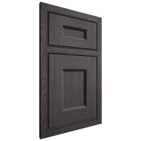 Shiloh Cabinetry Beaded Inset Aspen Red Oak Plain Cut Harbor Door