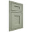 Shiloh Cabinetry Beaded Inset Aspen Red Oak Plain Cut Moss Door