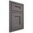 Shiloh Cabinetry Beaded Inset Aspen Walnut Plain Cut Cadet Door