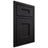 Shiloh Cabinetry Beaded Inset Aspen White Oak Plain Cut Espresso Door