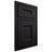 Shiloh Cabinetry Beaded Inset Aspen White Oak Plain Cut Ink Door