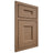 Shiloh Cabinetry Beaded Inset Aspen White Oak Plain Cut Medium Door