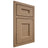 Shiloh Cabinetry Beaded Inset Aspen White Oak Plain Cut Natural Door