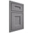 Shiloh Cabinetry Beaded Inset Aspen White Oak Plain Cut Sterling Door
