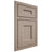 Shiloh Cabinetry Beaded Inset Aspen White Oak Plain Cut Whitewash Door