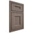 Shiloh Cabinetry Beaded Inset Aspen White Oak Quarter Sawn Clay Door